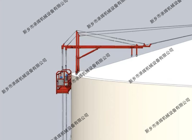 油罐外壁施工旋转电动吊篮